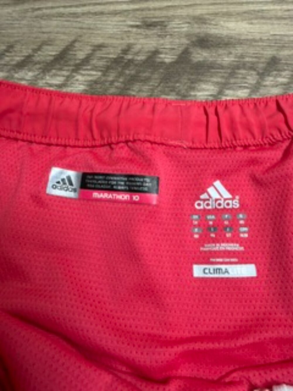 Adidas Pink Athletic Shorts – Size Medium – Lightweight – Drawstring + Hidden Po - Picture 3 of 5